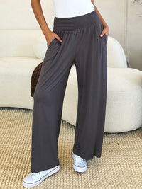 Waistband Wide Leg Pants