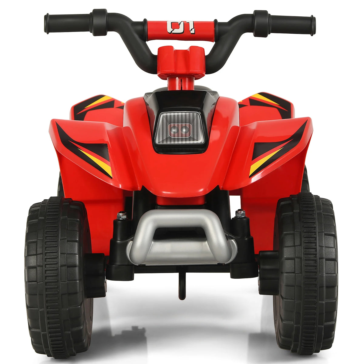 Costway 6V Kids Electric Quad ATV 4 Wheels Ride on Toy Toddlers Forward & Reverse Red