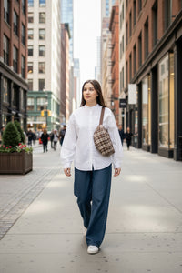 Square Style Adjustable Strap Crossbody Bag