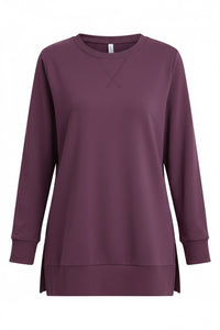 Womens Crew-Neck-Long-Sleeve T-Shirt.