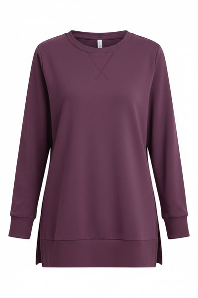 Womens Crew-Neck-Long-Sleeve T-Shirt.