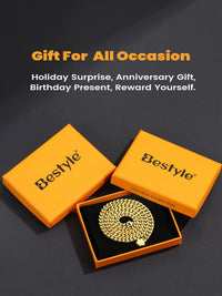 5Mm 18K Gold Filled Cuban Chain Necklaces, 30 Inch  Jewelry for Women