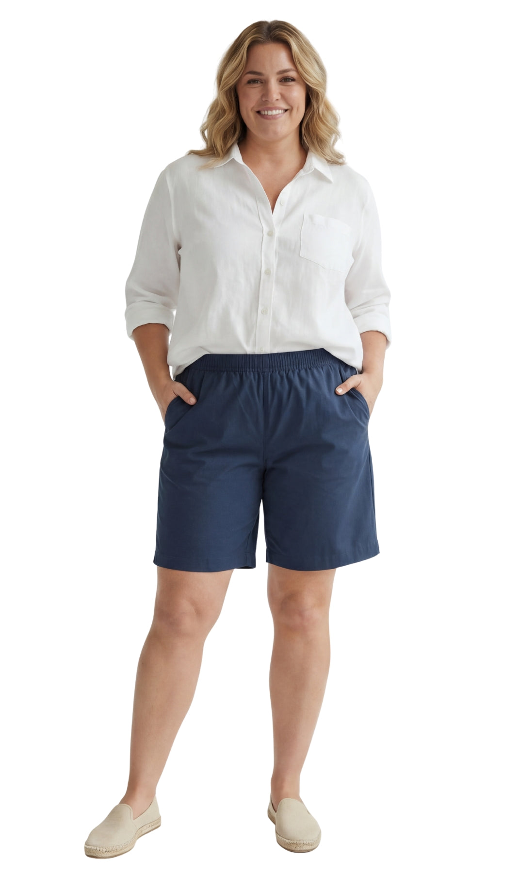 Women's Pull-On Denim and Twill Shorts