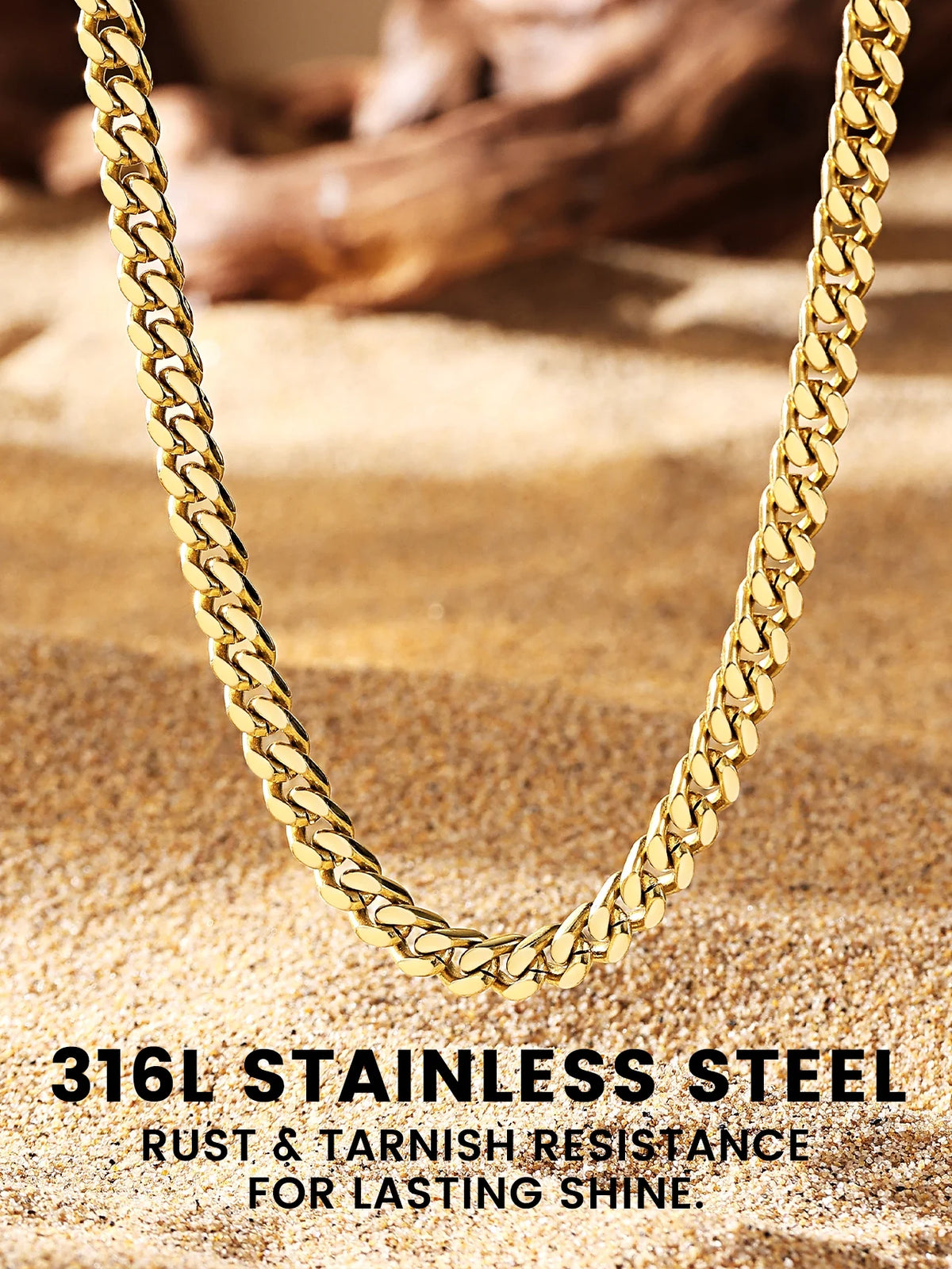 5Mm 18K Gold Filled Cuban Chain Necklaces, 30 Inch  Jewelry for Women