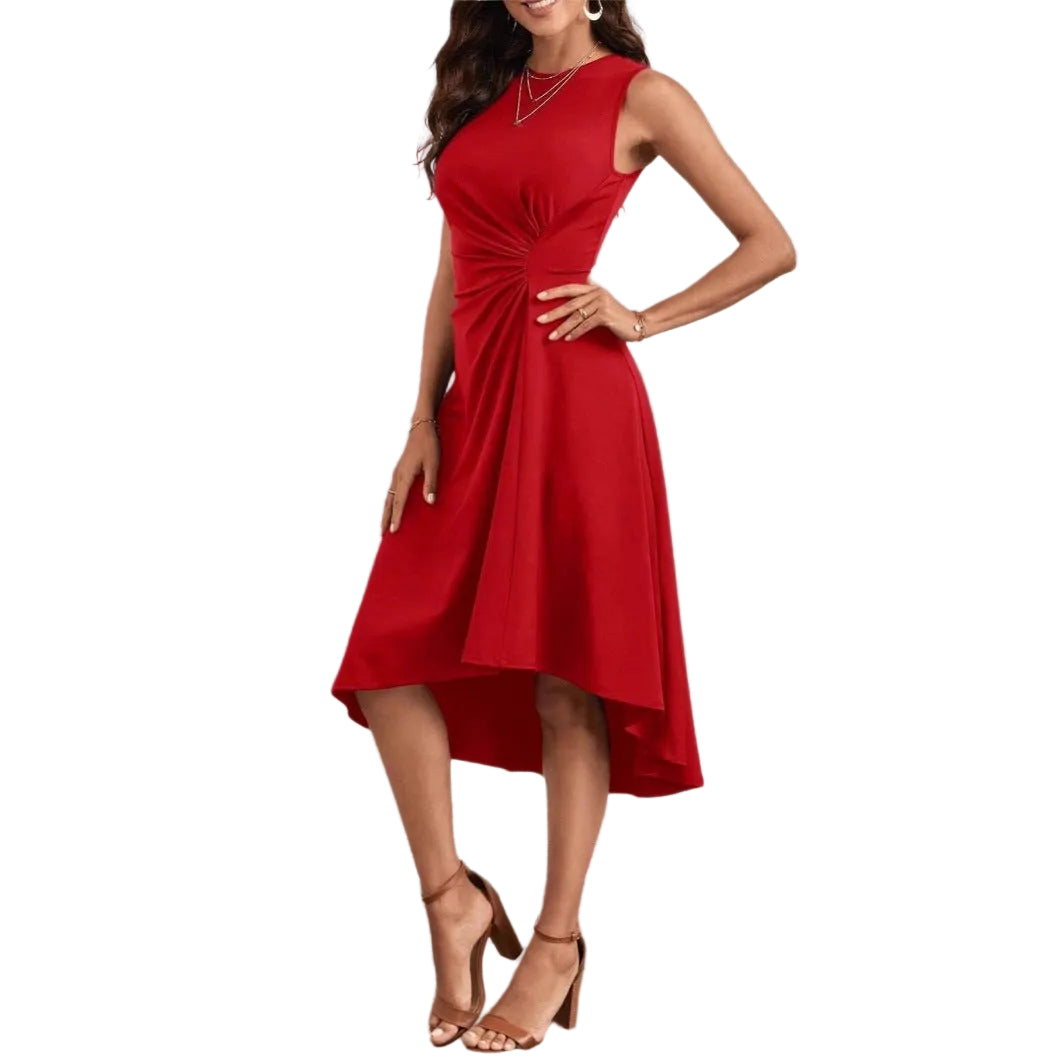 Twist Knot Sleeveless Midi Dress