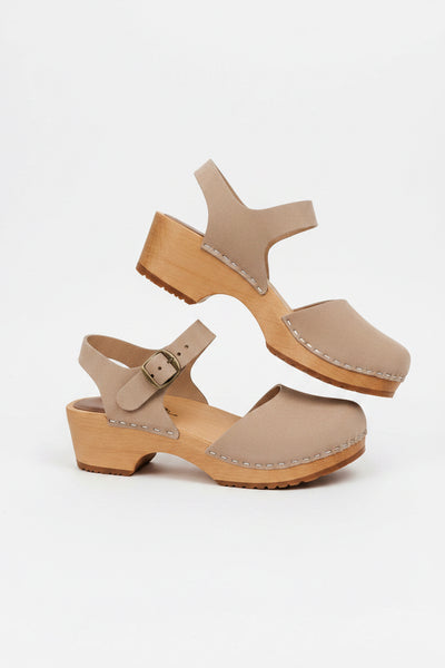 Thick Heel Sandals with Buckle for Women