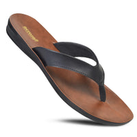 Dressy Slip On Slides Man-Made Leather Flip Flops for Women