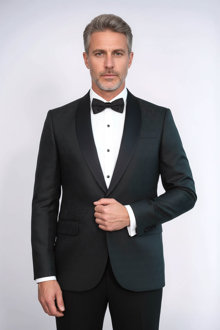 Shawl Lapel Black Men Evening Jacket Wessi
