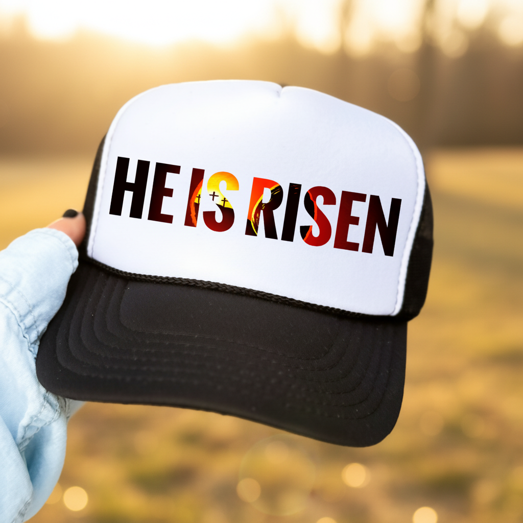 HE IS RISEN Trucker
