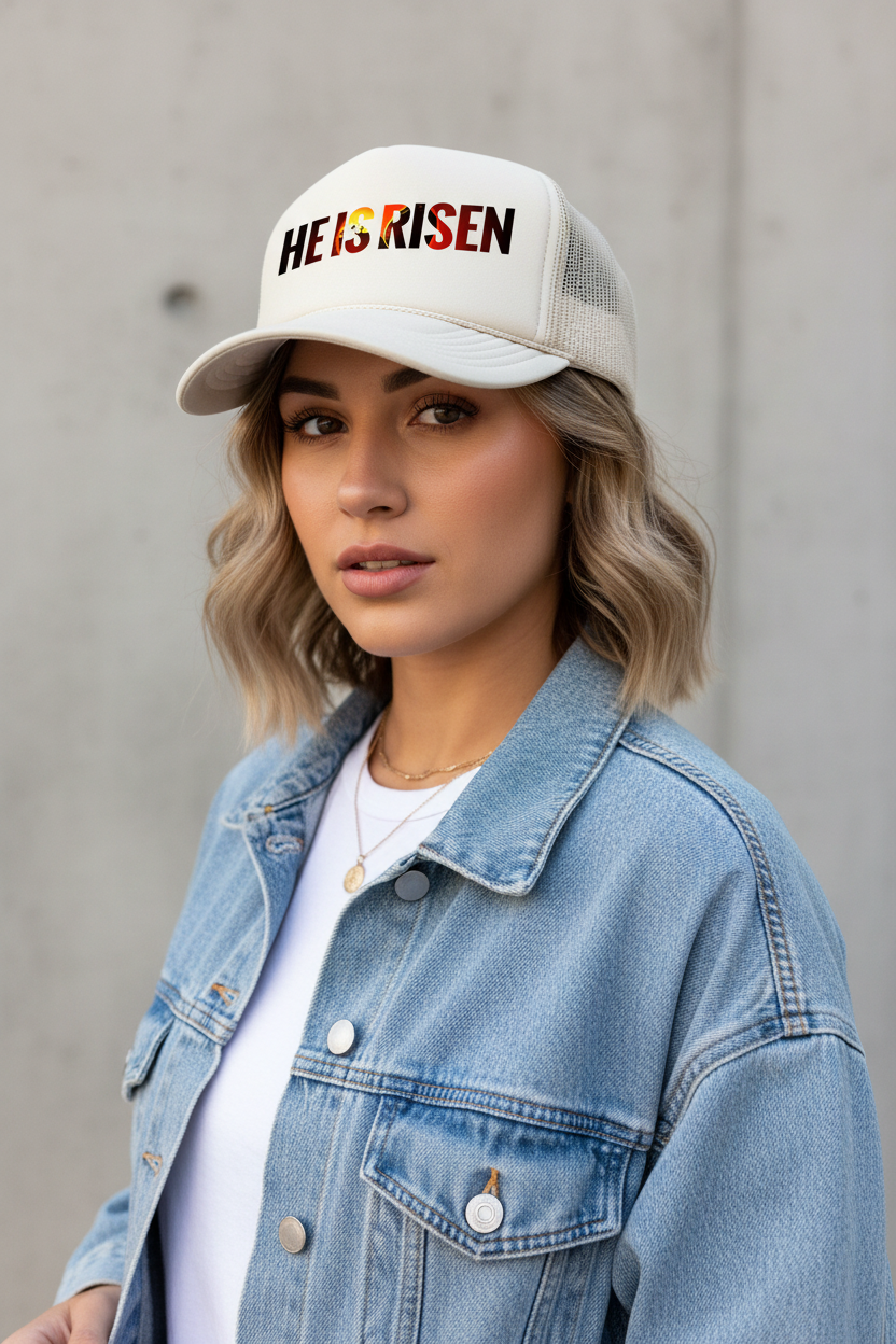 HE IS RISEN Trucker