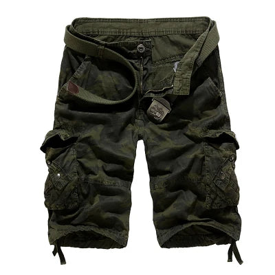 Cargo Shorts Men Summer Military Camo