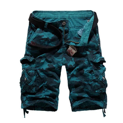 Cargo Shorts Men Summer Military Camo