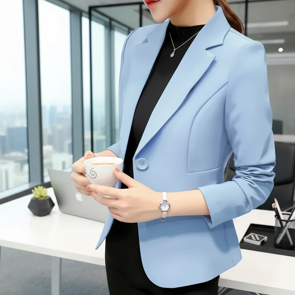 Women Blazer Girl Tops Reefer Jackets