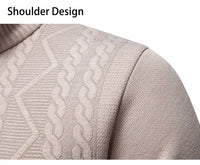 Winter Fleece-Lined Stand Collar Half-Zip Pullover