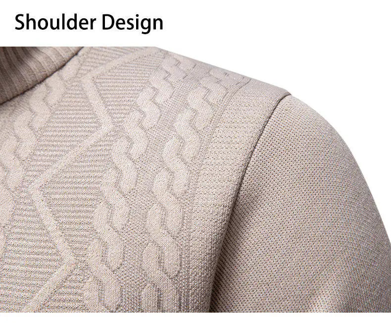 Winter Fleece-Lined Stand Collar Half-Zip Pullover