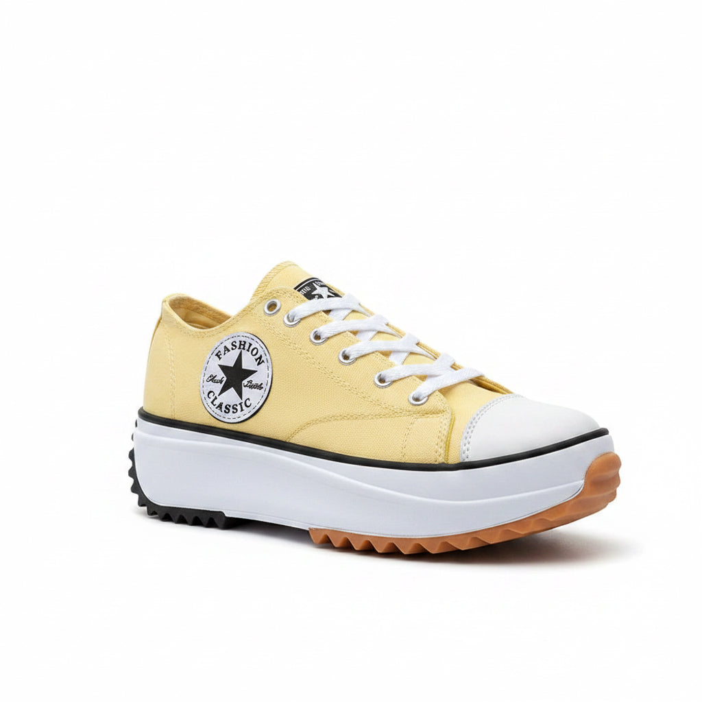 Flat Lace-Up Sneakers