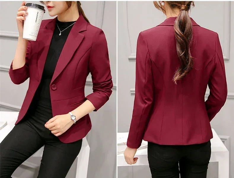 Women Blazer Girl Tops Reefer Jackets
