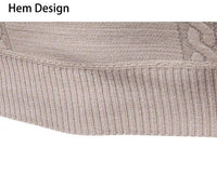 Winter Fleece-Lined Stand Collar Half-Zip Pullover