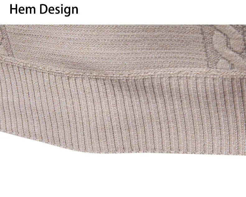 Winter Fleece-Lined Stand Collar Half-Zip Pullover