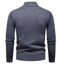 Winter Fleece-Lined Stand Collar Half-Zip Pullover
