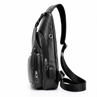 Men's Vegan Leather Sling Bag