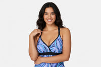 Women's Rose Bubbles Macrame Back Tankini Top