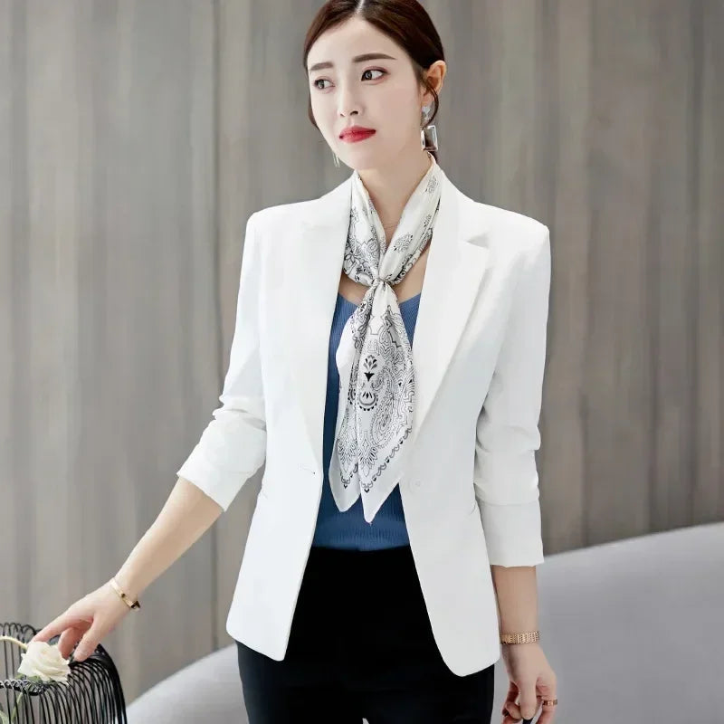 Women Blazer Girl Tops Reefer Jackets