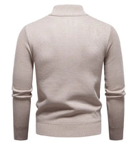 Winter Fleece-Lined Stand Collar Half-Zip Pullover