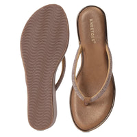 Ivanna – Brown Thong Wedges