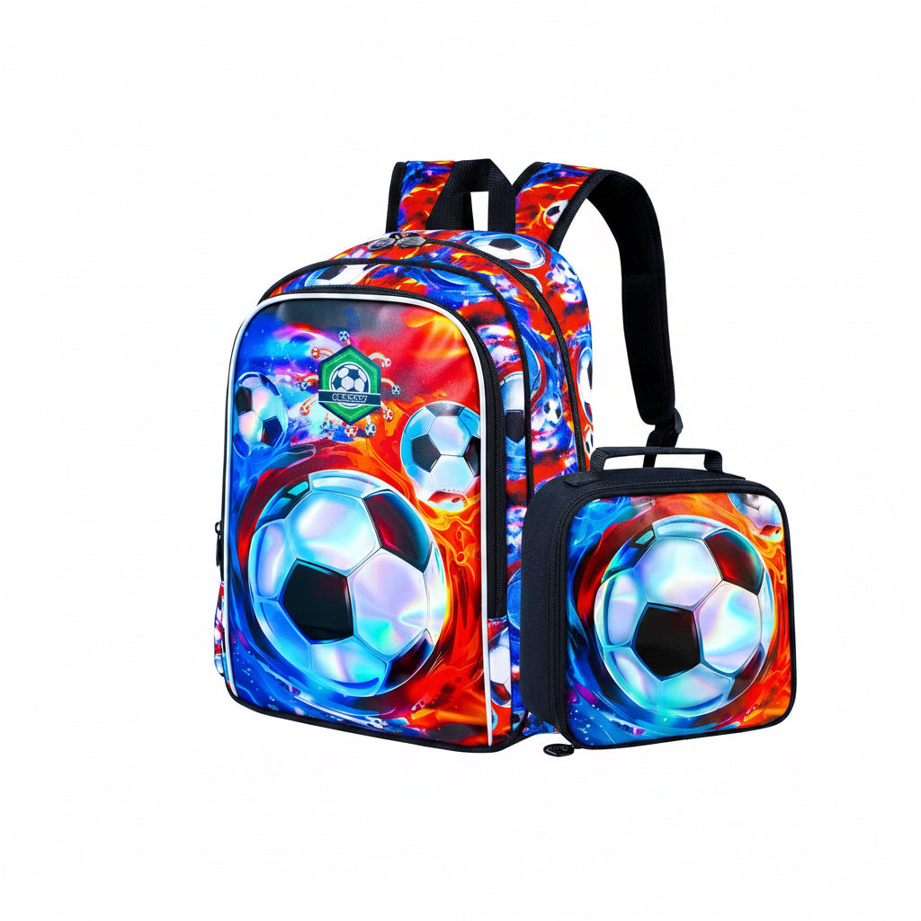 Kids Bookbag with Lunch Box 3Pcs