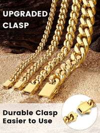 5Mm 18K Gold Filled Cuban Chain Necklaces, 30 Inch  Jewelry for Women