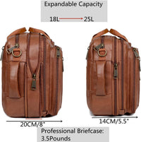 Men's Vegan Leather Backpack