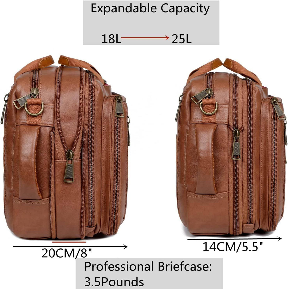 Men's Vegan Leather Backpack