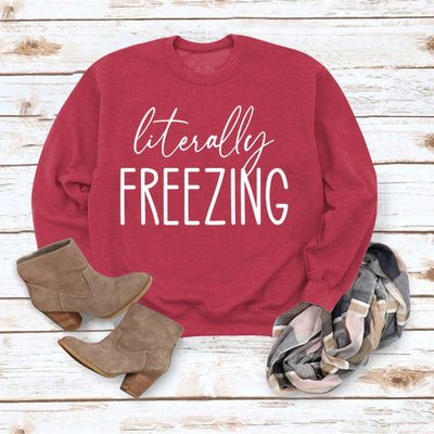 Girls Printed Loose Round Neck sweater
