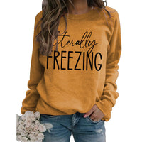 Girls Printed Loose Round Neck sweater