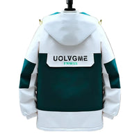 Men's Color-Block Hooded Jacket