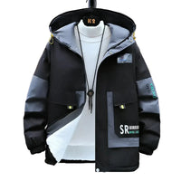 Men's Color-Block Hooded Jacket