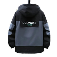Men's Color-Block Hooded Jacket