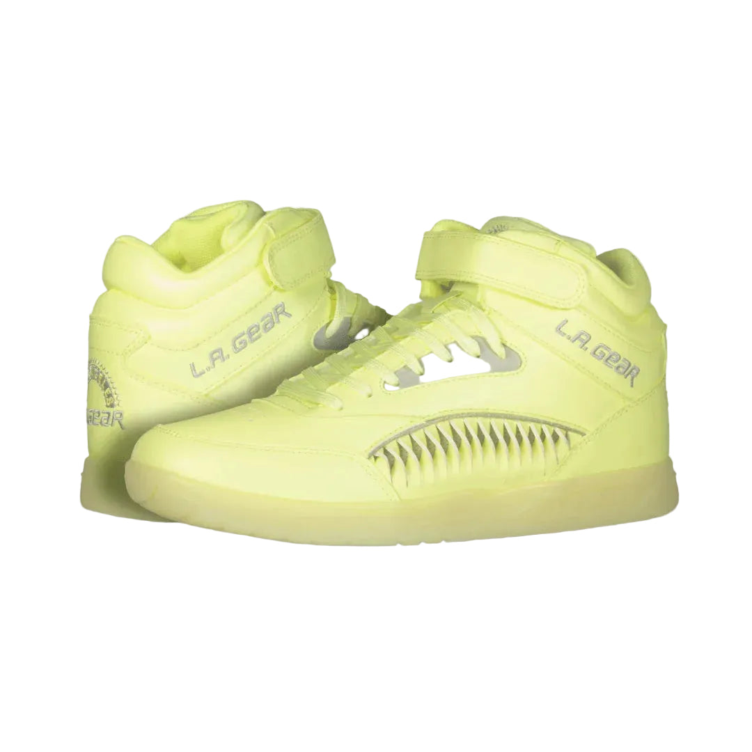 LA Gear Women’s Flame Hightop | Neon Yellow Glow
