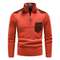 Men's  Neck Thickened Knit Pullover Sweater.