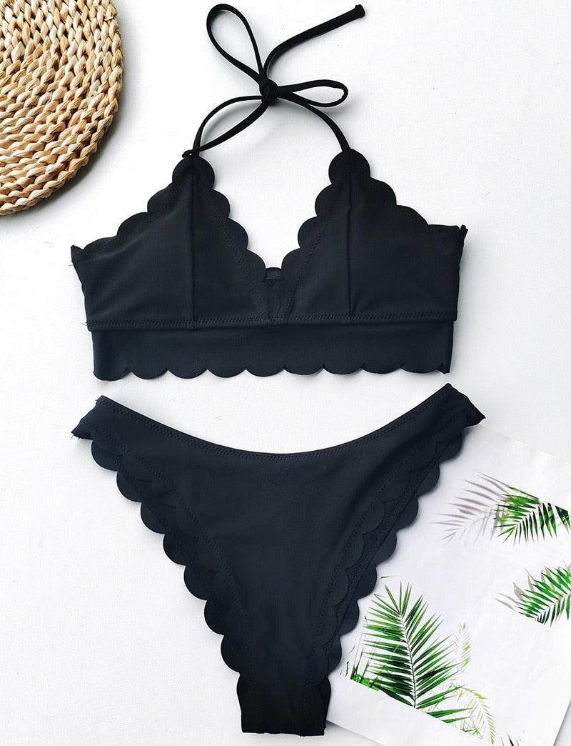 Summer Blue Bikini Women Swimwear