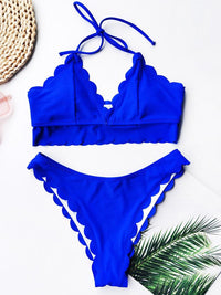 Summer Blue Bikini Women Swimwear
