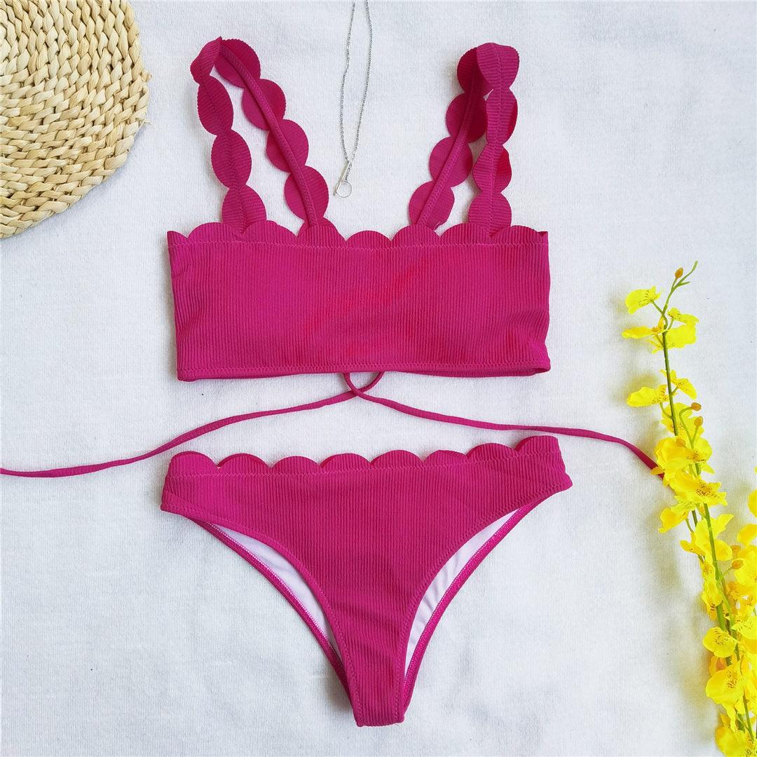 Summer Blue Bikini Women Swimwear