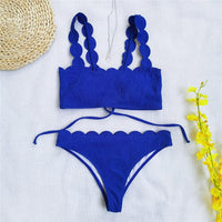 Summer Blue Bikini Women Swimwear