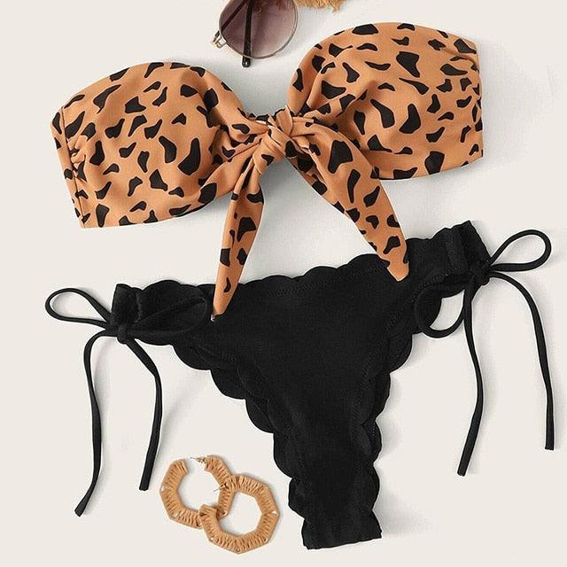 Summer Blue Bikini Women Swimwear