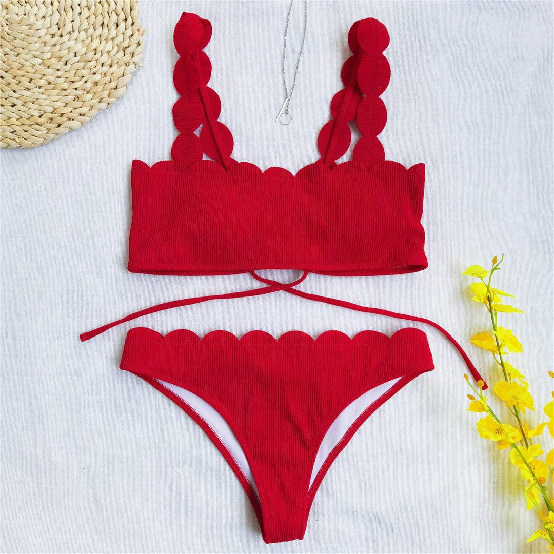 Summer Blue Bikini Women Swimwear
