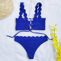 Summer Blue Bikini Women Swimwear