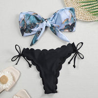 Summer Blue Bikini Women Swimwear