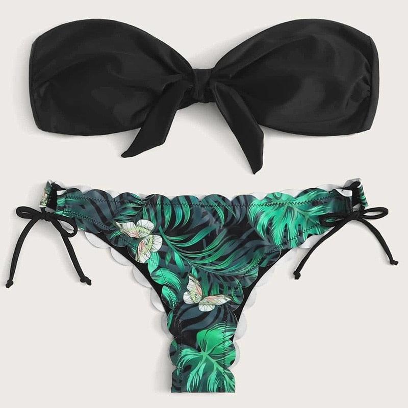 Summer Blue Bikini Women Swimwear