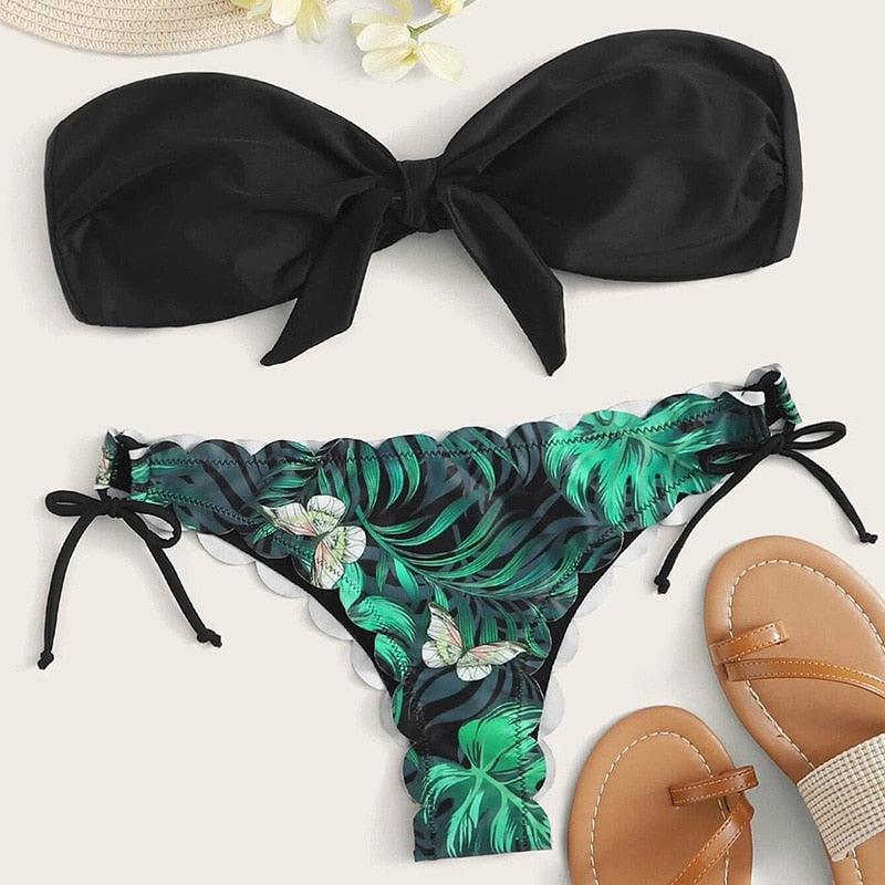Summer Blue Bikini Women Swimwear